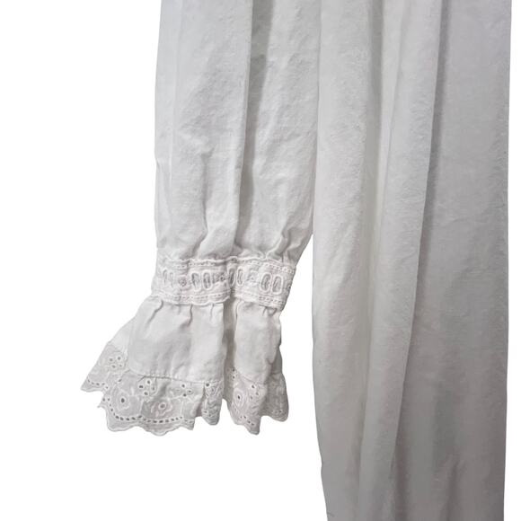 The 1 For U Nightgown Size Large White Color Lace Victorian Maxi Shift Lace - Picture 4 of 5